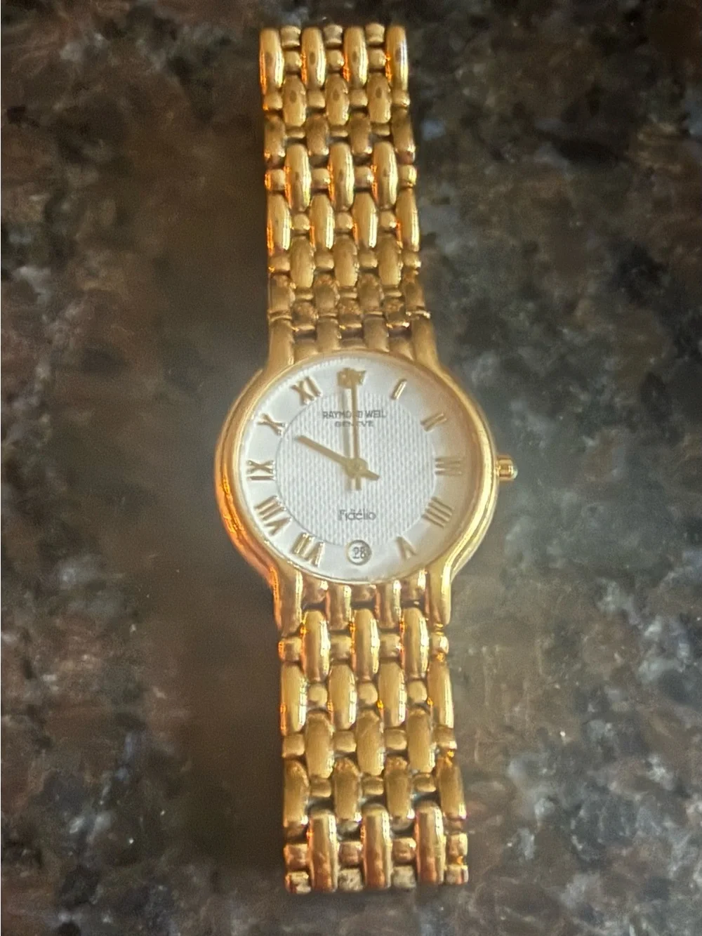 Vintage Women’s Raymond Weil Fidelio 18k Gold Electroplated Swiss Quartz Watch